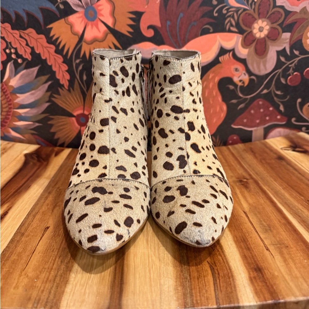 Matisse Leopard Print Ponyskin Ankle Booties